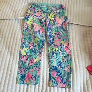 Lilly Pulitzer Mermaid Cove leggings EUC